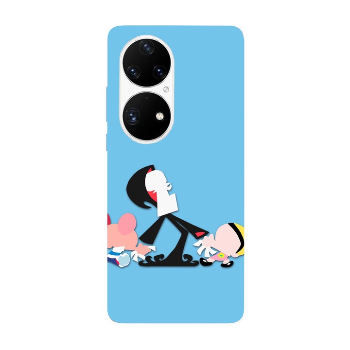 Tok kompatibilis a Huawei P50 Pro modell Billy & Mandy bosszantó Grim, szilikon, TPU, fordítva