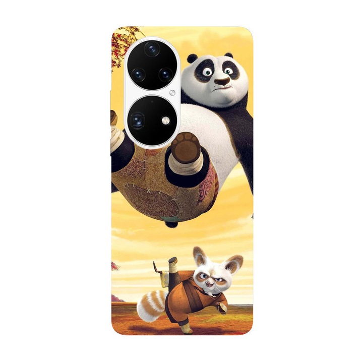 Кейс съвместим с Huawei Mate 40 Pro модел Kung Fu Panda training, Силикон, TPU, Обратно