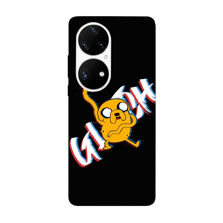 Капак, съвместим с Huawei P40 Pro модел Glitched Jake, силикон, TPU, обратното