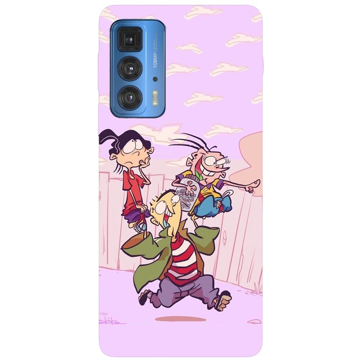 Капак, съвместим с Motorola Moto G20 модел Ed Edd и Eddy Adventures, силикон, TPU, обратно