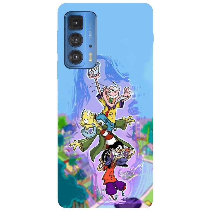 Капак, съвместим с Motorola Moto G71 5G модел Ed Edd n Eddy планове, силикон, TPU, обратно