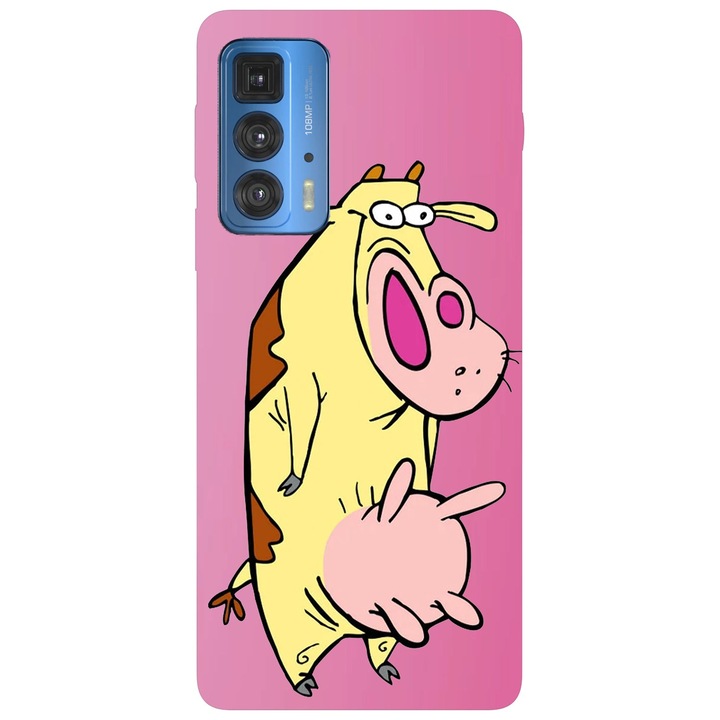 A burkolat kompatibilis a Motorola Moto G20 tehén és csirke tehén modellel, szilícium, TPU, fordítva