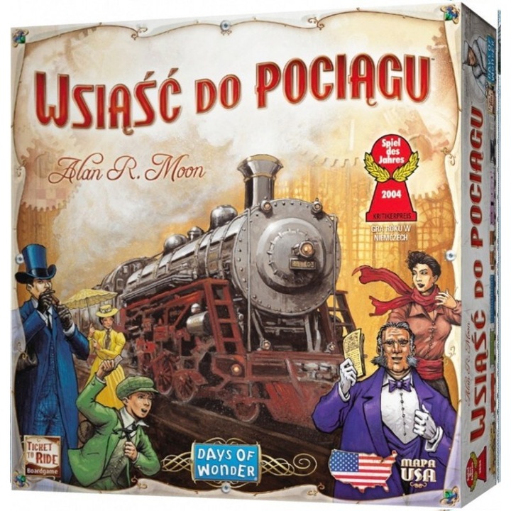 Társasjáték Take the Train: USA, Rebel, 2-5 játékos, 8 év