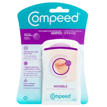 Plasture Anti-Herpes Compeed, pentru zi, 15 buc Plasture Anti-Herpes Compeed, pentru zi, 15 buc