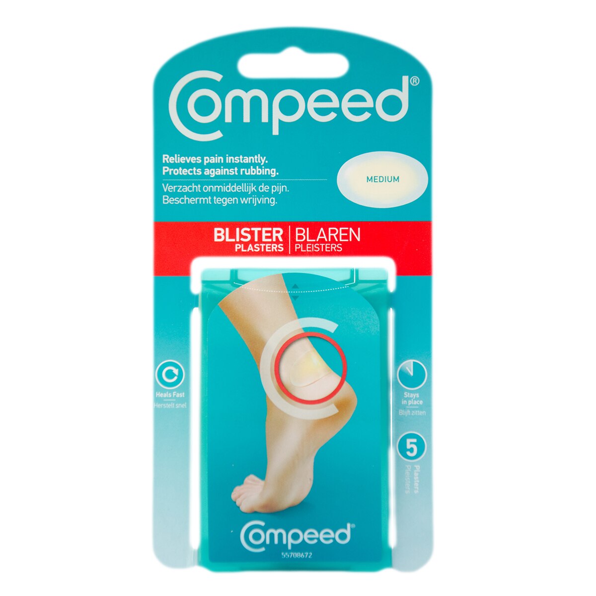 Blister Compeed Plasture pentru Basici, Mediu, 5 buc