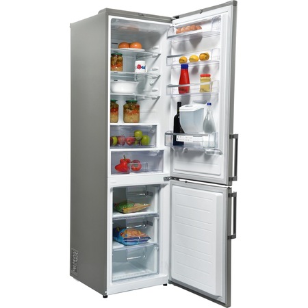 Combina frigorifica LG GBF530NSQPB Full No Frost, 339 l, Clasa A++, H 201 cm, Dispencer apa, Inox