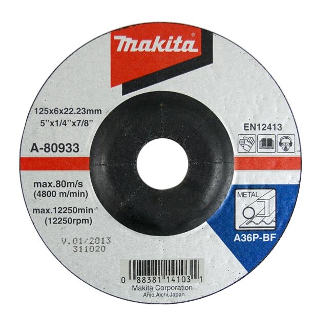 Disc slefuire otel Makita, 125x6x22.23mm