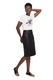 Fusta din piele neagra, Burberry, M