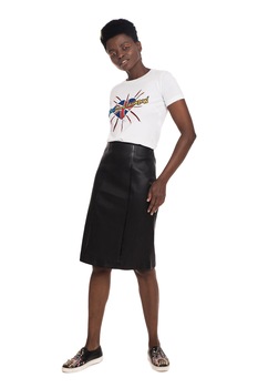 Fusta din piele neagra, Burberry, M Fusta din piele neagra, Burberry, M