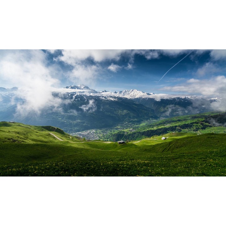 PVC öntapadó tapéta - Hegyi táj 049, 100 x 150 cm