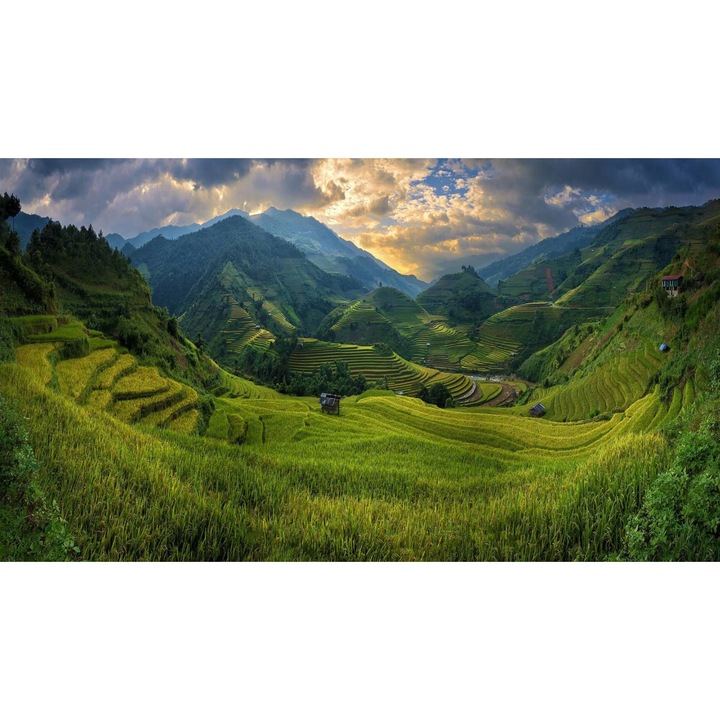 PVC öntapadós tapéta - Hegyi táj 029, 100 x 150 cm