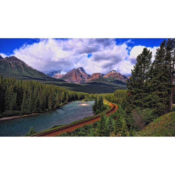 PVC öntapadós tapéta - Hegyi táj 105, 100 x 150 cm