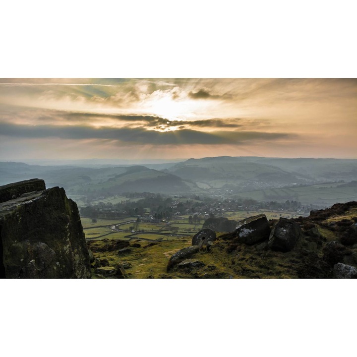 PVC öntapadó tapéta - Hegyi táj 154, 100 x 150 cm