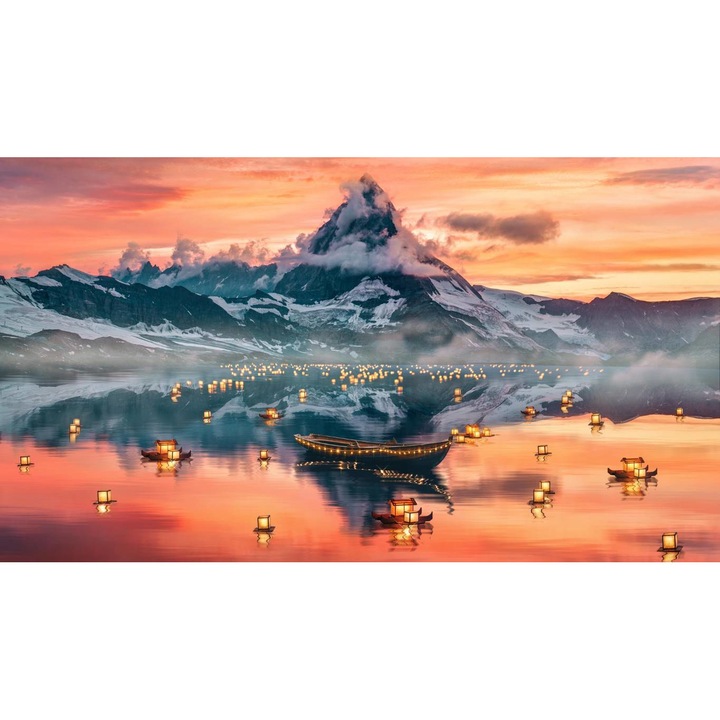 PVC öntapadós tapéta - Hegyi táj 233, 100 x 150 cm