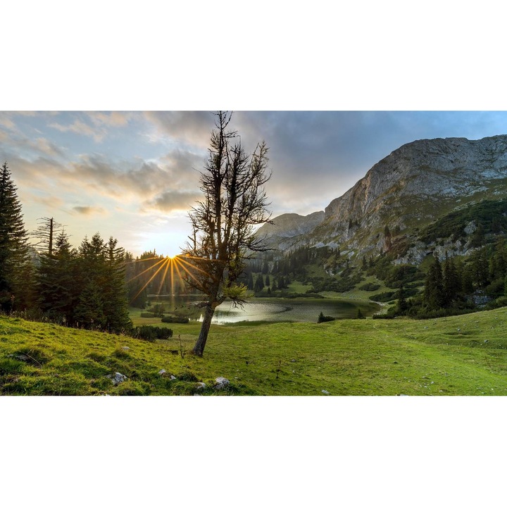 PVC öntapadós tapéta - Hegyi táj 294, 100 x 150 cm