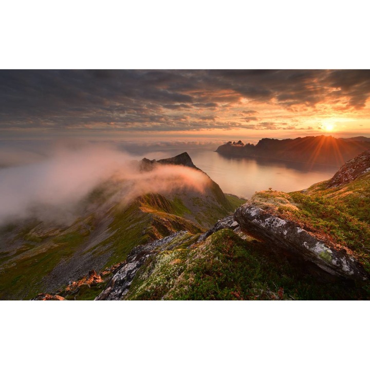 PVC öntapadó tapéta - Hegyi táj 301, 100 x 150 cm