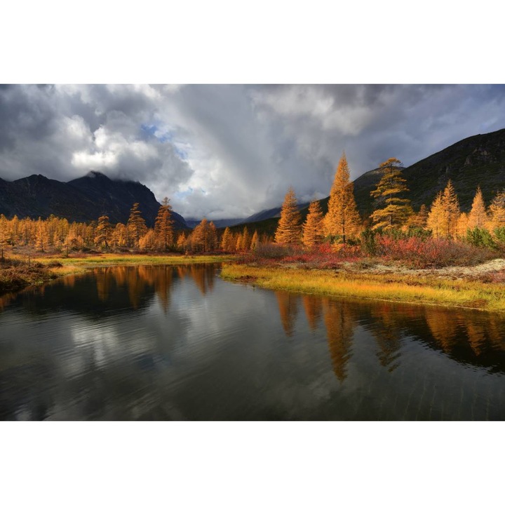 PVC öntapadós tapéta - Hegyi táj 390, 100 x 150 cm