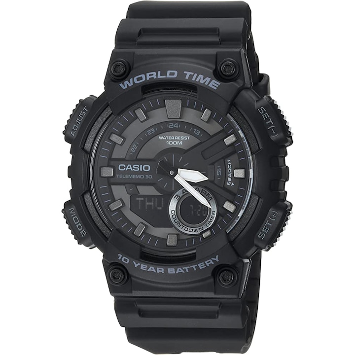 Мъжки часовник Casio, Collection AEQ, AEQ-110W-1B