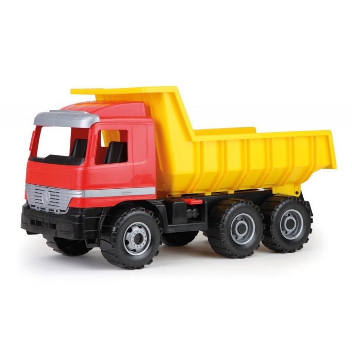 Детска играчка Mercedes Actros, Лена, 62 см, +3 години, Червен/Жълт