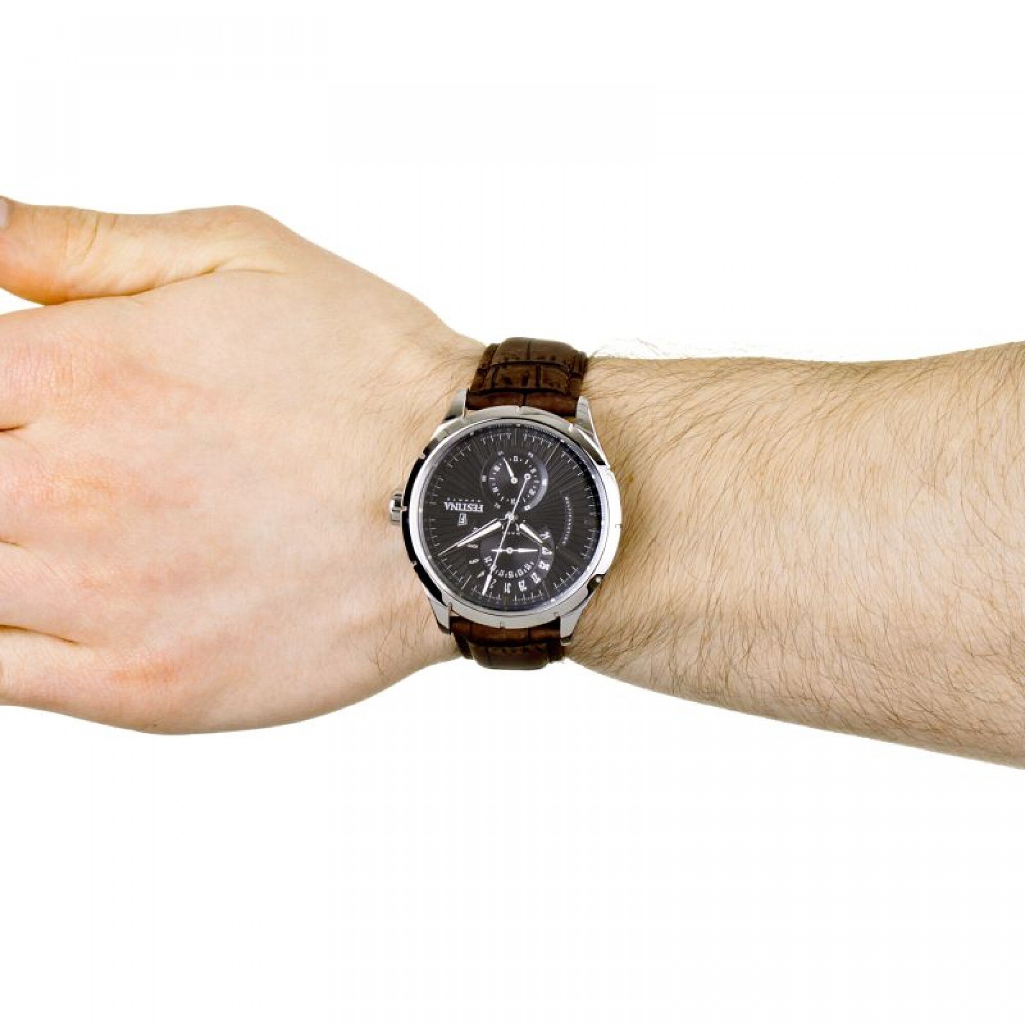 Festina Reloj Analógico para Hombre de Cuarzo con Correa en Cuero F16573/3 : Festina
