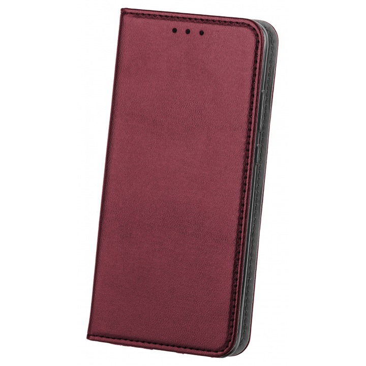 OEM Intelligens mágneses Telefontok, Motorola Moto G13 / G23 / G53, Bordó