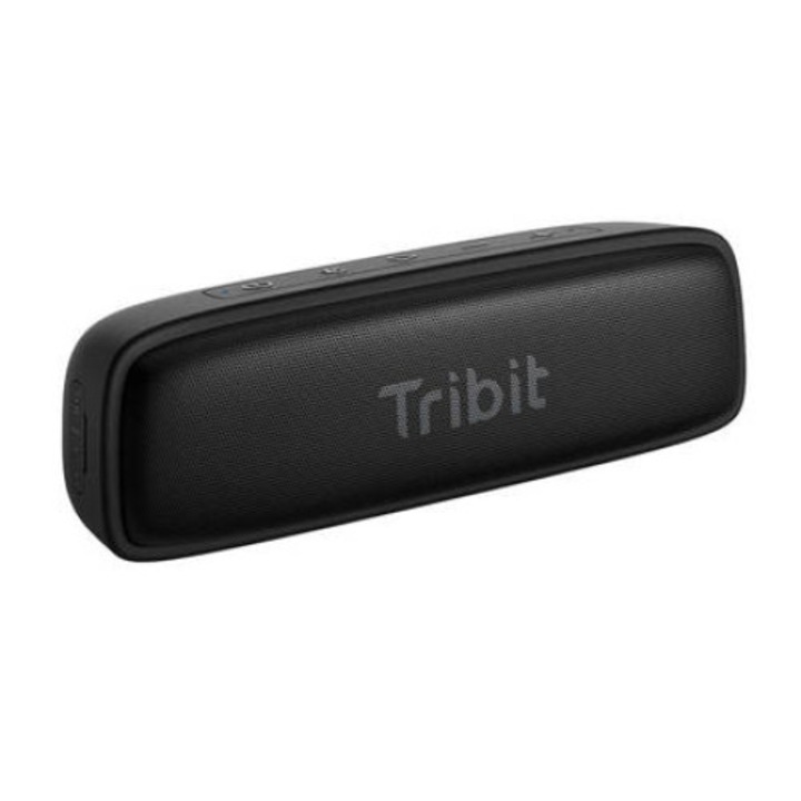Boxa Portabila Tribit Xsound Surf BTS21, Acumulator 2200 mAh, Bluetooth 5.0, 2 x 6 W, Negru