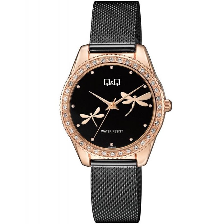 Ceas dama Q&Q QZ59J442Y Quartz Rose gold