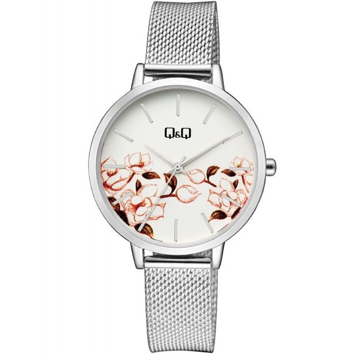 Női karóra Q&Q QZ67J221Y Quartz Silver