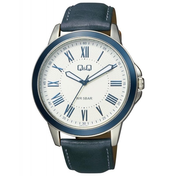 Ceas barbatesc Q&Q QB22J317Y Quartz Argintiu