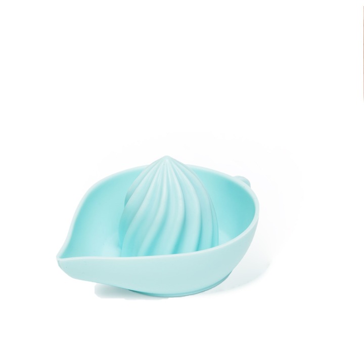 Szilikon citromfacsaró - kék - 14 x 10 x 6 cm, 57517BL