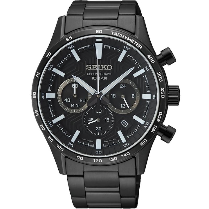 Мъжки часовник Seiko SSB415P1 Quartz Black