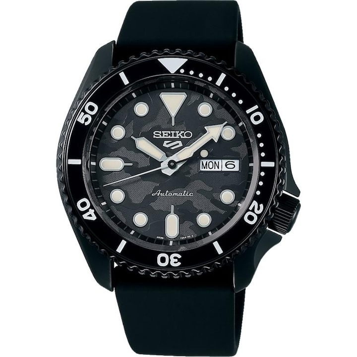 Мъжки часовник Seiko 5 SRPJ39K1 Automatic Black