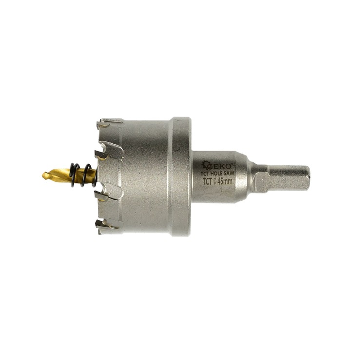 Carota pentru metal cu burghiu de ghidaj, 45 mm, Geko G39688