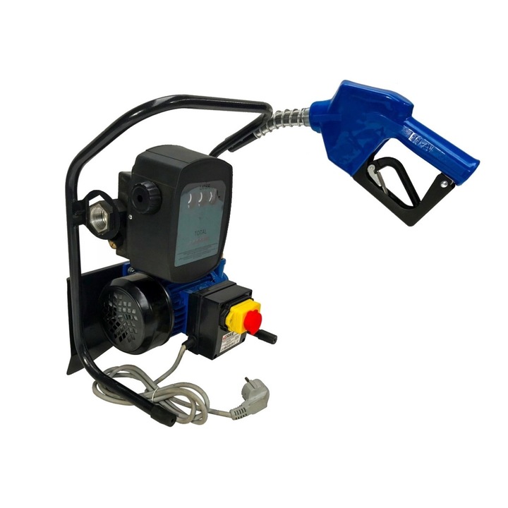 Помпа за трансфер на гориво, дизел, с измервателен уред, 220 V 600 W, 40 l/min, Verke