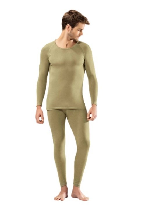 Férfi termoruha 2002, Kota, poliészter elasztán, khaki