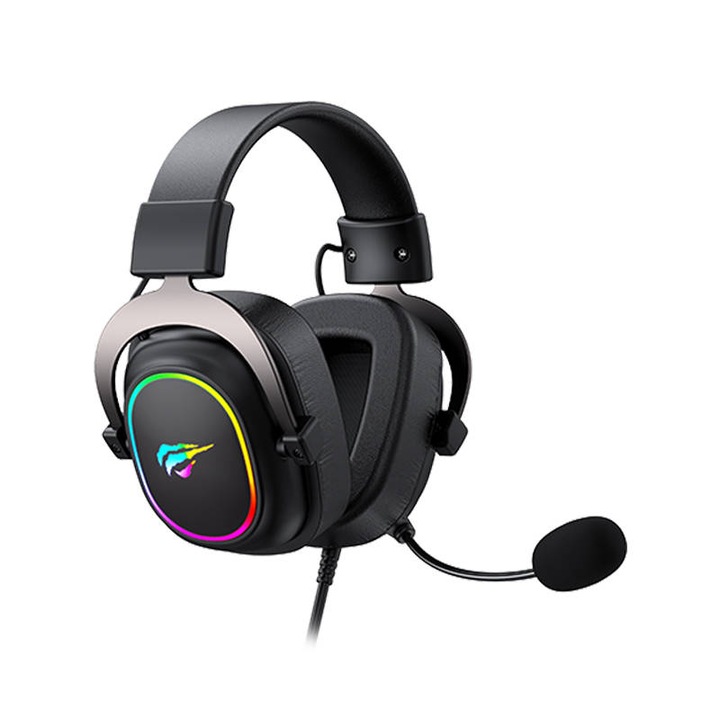 Casti pentru gaming Havit H2002P RGB, negru