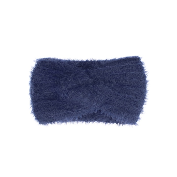 Kötött fejpánt, női, 100% akril, ButicCochet, egy méret, sötétkék - BNT260