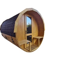 Sauna exterioara pentru 4 - 6 persoane 2.7 m x 2.2 m