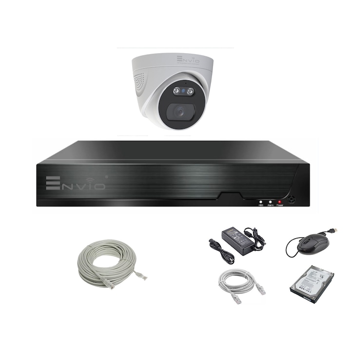 Kit/sistem supraveghere video ENVIO cu 7 camere 2 MP Full HD AESS-KIT7CHBFP50H200