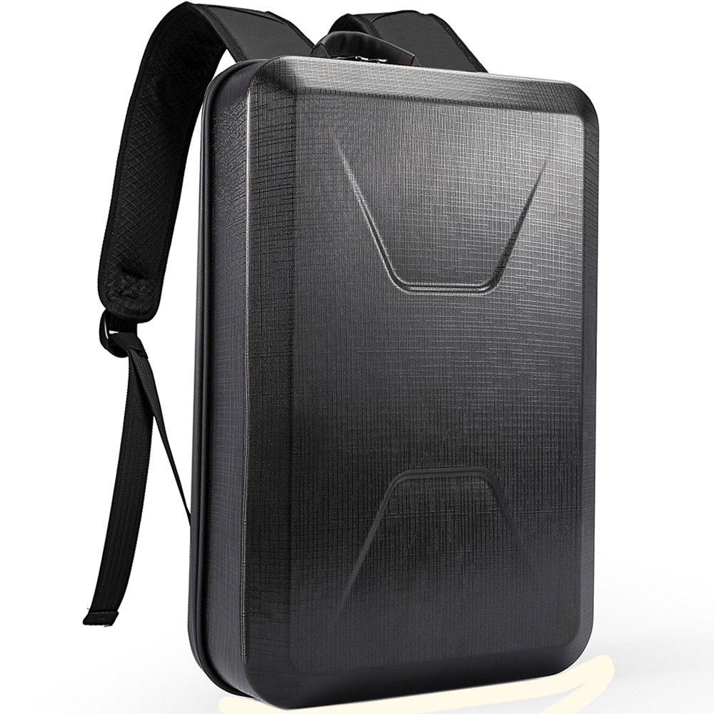 Rucsac laptop 15.6 inch, carcasa tare, resistent la apa, buzunar antifurt, port USB, si USB-C, lacat TSA, sistem fixare pe valiza, potrivit pentru calatorii BANGE, BG2839BK, Negru