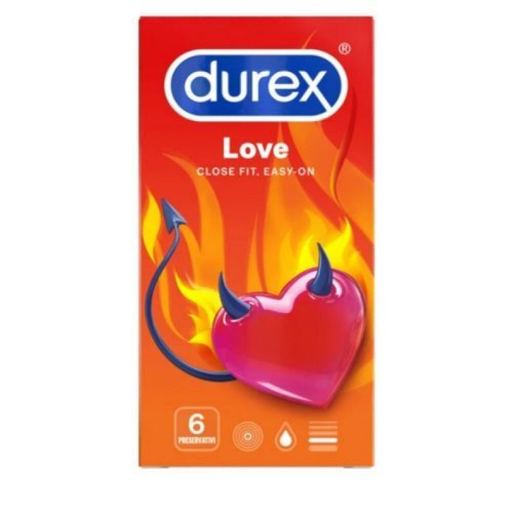 Prezervativ Durex Love, set 6 buc