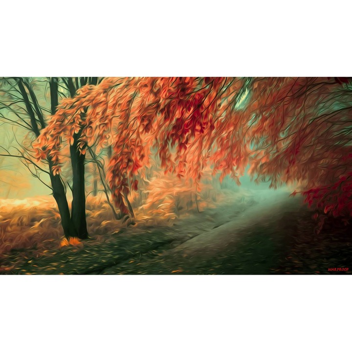 Öntapadó PVC tapéta - Táj erdőkkel és fákkal 141, 100 x 150 cm