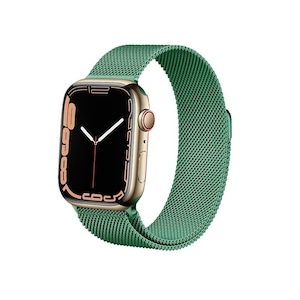 Curea Milano Steel, Crong, Pentru Apple Watch, Inox, Display 38/40/41 mm, Verde