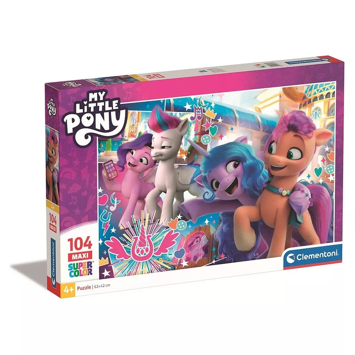 Детски пъзел, Clementoni, 23764 My little pony, 4+ години, 104 части