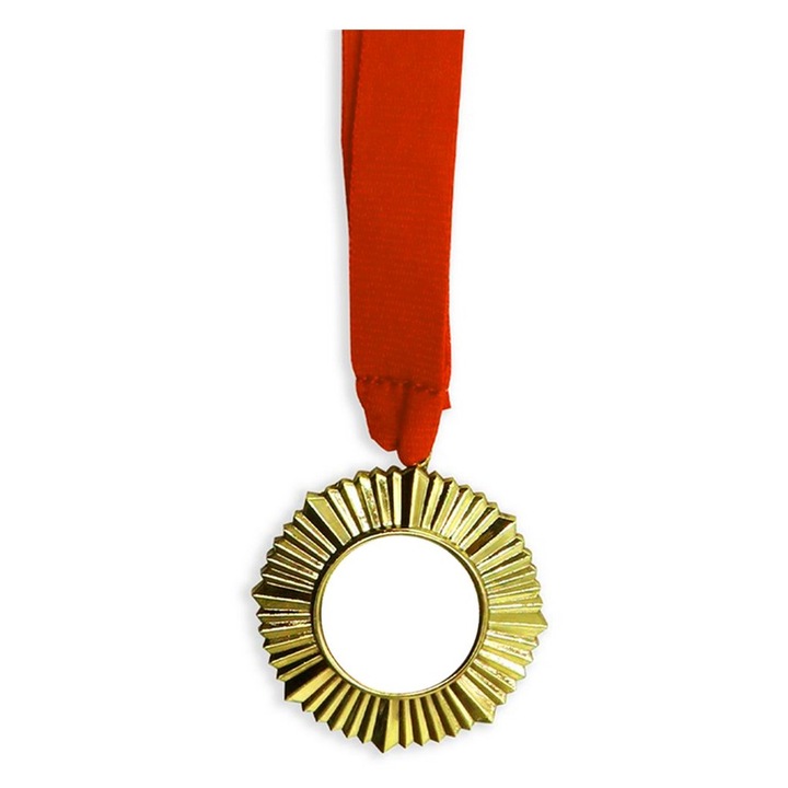 Medalie metalica sublimare, Createur, 6cm - Argintiu