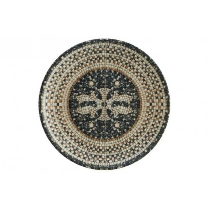 Porcelántányér BONNA MESOPOTAMIA MOSAIC BLACK 19cm