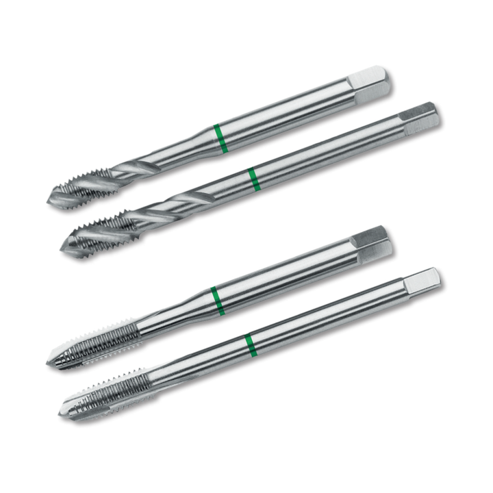 Tarod de Masina Universal, HSSE Co5, Forma B, M 6 X 1.0, Filet Normal, D, Banda Verde, din 371