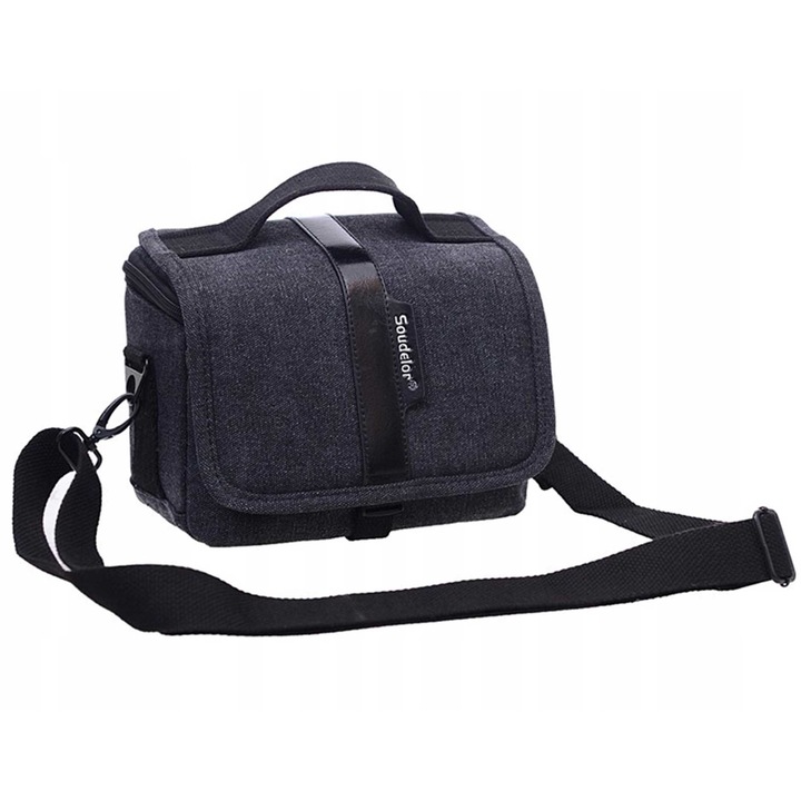 OEM Soudelor fotós táska, kompakt fényképezőgéphez, fekete