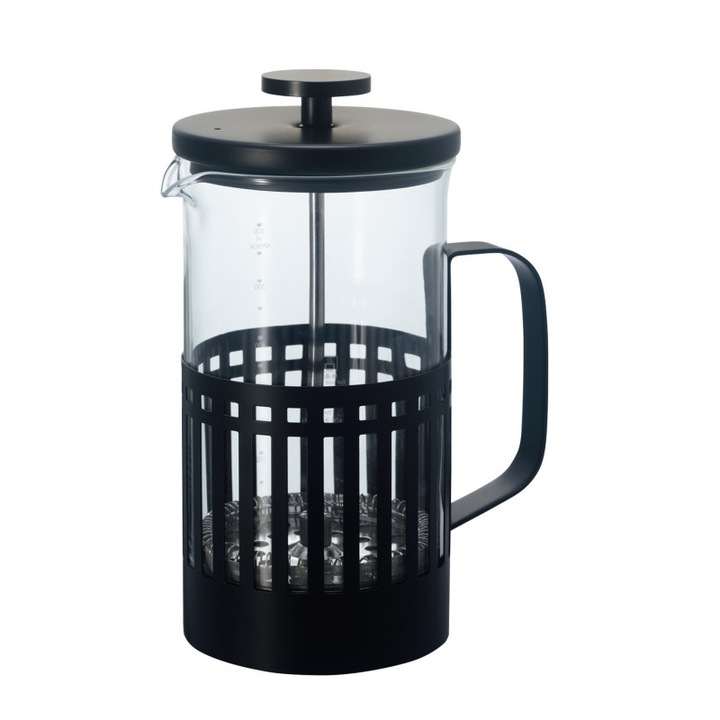 Presa cafea, Hario, din sticla termorezistenta, 600 ml, 4 cesti