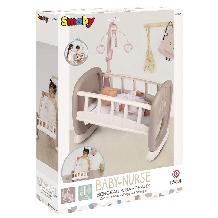 Люлка за кукли Baby Nurse, С въртележка
